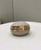 Fendi 7AS089 Nano Fendigraphy Gray Pink Leather Charm 80056S