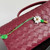 Bottega Veneta BV 836810 Andiamo Clutch Wine Red