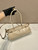 Prada 1BA426 Medium leather handbag Travertine