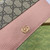 Gucci 497985 GG GG Marmont wallet on chain beige and Pink leather
