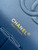 Chanel A01112 Flap Classic 11.12 Handbag Vintage denim jeans & Gold-Tone