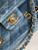 Chanel A01112 Flap Classic 11.12 Handbag Vintage denim jeans & Gold-Tone