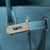 Hermes Shoulder Birkin Light 29 Blue Evercolor Palladium Hardware H92201