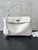 Balenciaga 7897792 Rodeo Handbag Small in White  Lychee pattern Leather