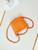 CHANEL 22 Mini Handbag Washed Canvas & Gold-Tone Metal AS3980 Orange