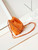 CHANEL 22 Mini Handbag Washed Canvas & Gold-Tone Metal AS3980 Orange