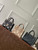 Louis Vuitton LV M47054 OnTheGo BB Handbag Bicolor Monogram Empreinte Leather Tourterelle  Crème