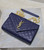 YSL 600195 Envelope Small In Quilted Grain De Poudre Embossed Leather Navy Blue