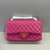 Chanel A01112 Flap Classic 11.12 Handbag Lambskin Rose Red