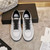 Chanel G46076 Women 24B Trainers Cotton  Black & White C91283