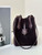 Fendi Mini Origami 8BS083 Wine Red and Black leather mini bag that can be transformed 8626As