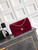 Chanel A01112 Flap Classic 11.12 Handbag Velvet diamond pattern Wine Red