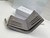 Dior S5173 Caro Dahlia Wallet Gray Supple Cannage Calfskin