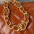 Chanel AS4993 Flap Bag with Top Handle Shiny Lambskin & Gold-Tone Metal Brown