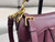 Dior M0455 Saddle Bag With Strap Grained Calfskin Plum M0456