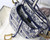 Dior Saddle Bag M0446 Blue Toile de Jouy Embroidery