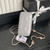 Chanel AP4301 Clutch Embossed Rhinestone with Chain Vanity Box bag Gray