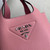 Prada 1BA349 Mini leather handbag Pink Silver