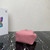 Prada 1BA349 Mini leather handbag Pink Silver