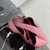 Prada 1BA349 Mini leather handbag Pink Silver