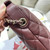 Chanel AS4386 Clutch with chain Grained Shiny Calfskin Wine Red