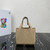 Prada 1BA349 Mini leather handbag Apricot Silver