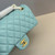 Chanel A01112 Flap Classic 11.12 Handbag Lambskin Pastel Blue