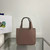 Prada 1BA349 Mini leather handbag Light Pink Silver
