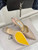 Jimmy Choo SAEDA100ZPJ Gold Satin Pumps with Crystals JC90009