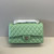 Chanel A01112 Flap Classic 11.12 Handbag Lambskin Mint Green