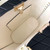Valentino 0055 GARAVANI Rockstud Small Poudre Leather Tote Bag White
