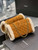 YSL 600195 Envelope Small In Quilted Brown Lambswool suede
