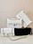 Chanel A01112 Flap Classic 11.12 Handbag Lambskin & Gold-Tone Metal White