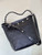 Chanel 25SS Large Bucket Bag Shiny Lambskin & Silver-Tone Metal AS5406 Black