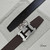 Hermes H077971CAVG085 H belt buckle & Reversible leather strap 38 mm H88021