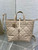 Dior M2836 Medium Dior Toujours Vertical Tote Bag Apricot Macrocannage Calfskin