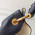 LV M14310 Louis Vuitton Carmel Mahina calfskin Handbag Navy blue