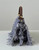 Fendi 8BN335 Peekaboo ISeeU Petite Blue denim-effect FF jacquard bag