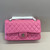 Chanel A01112 Flap Classic 11.12 Handbag Lambskin Pink