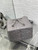 Dior Medium D-Motion Bag M2852 Gray Macrocannage Lambskin