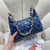 Chanel AS4912 Meduim Hobo Shiny Lambskin & Gold-Tone Metal Navy Blue