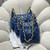 Chanel AS4912 Meduim Hobo Shiny Lambskin & Gold-Tone Metal Navy Blue