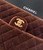 Chanel A01112 Flap Classic 11.12 Handbag Velvet diamond pattern Dark Brown