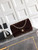 Chanel A01112 Flap Classic 11.12 Handbag Velvet diamond pattern Dark Brown
