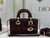 Dior M0636 Mini Lady D-Joy Bag Wine Red Cannage Lambskin