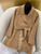 Hermes Women Classic pig nose monogram cashmere coat H33363