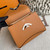 Moynat MC8L7V Brown Poudre Gabrielle BB Silver Hardware Mt1004
