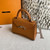 Moynat MC8L7V Brown Poudre Gabrielle BB Silver Hardware Mt1004