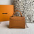 Moynat MC8L7V Brown Poudre Gabrielle BB Silver Hardware Mt1004