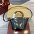 Gucci 805832 Mini Bamboo Top Handle Tote Bag Black